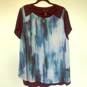 Lane Bryant watercolor top